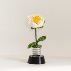 Kytka na pružině Thajská růže žlutá hotová