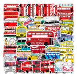 Samolepky Autobus 50ks - 50 odlišných samolepek - Obrázek 3