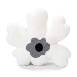 Povlak Tvarovaný polštář Květina bílá - 58*48cm [s jádrem)