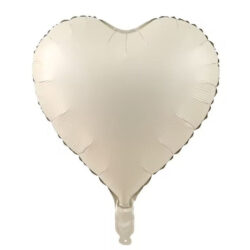 18" broskvové srdce v krémové barvě
