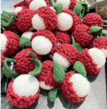 Hačkované plody Liči (1 hotový kus)