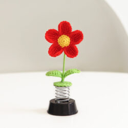 Kytka na pružině Malé červené květy hotové