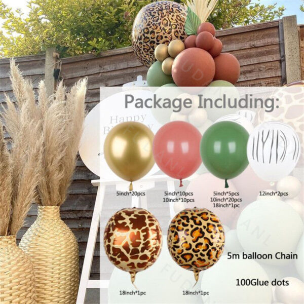 Nový Vintage zelený balónkový řetěz - Obrázek 4