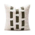 Povlak Králičí kožešina - mechově zelená; 45*45cm