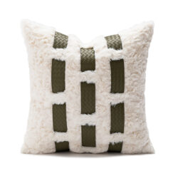 Povlak Králičí kožešina - mechově zelená; 45*45cm