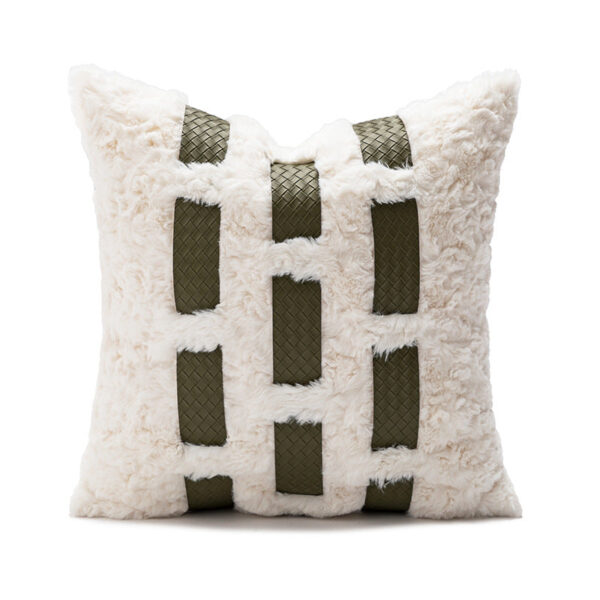 Povlak Králičí kožešina - mechově zelená; 45*45cm - Obrázek 1