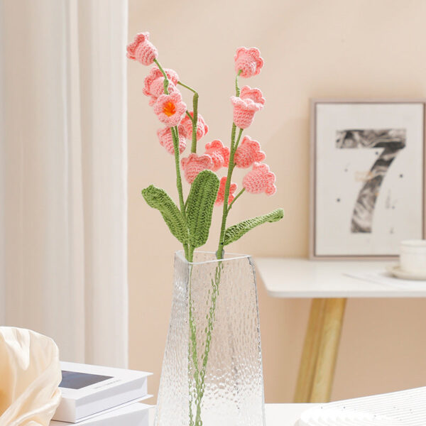 Konvalinky Jedna růžová konvalinka (hotová) - Obrázek 1