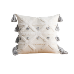 Povlak Béžový s třásněmi 45*45cm - Obrázek 3