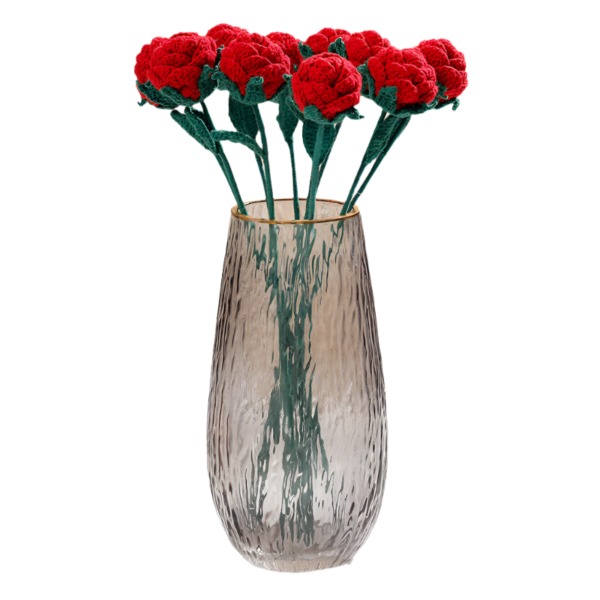 Růže Červené ručně držené růže v jednobarevném provedení jedna hotová - Obrázek 4