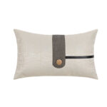 Povlak Béžový + zlatý knoflík; 30*50cm