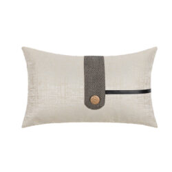 Povlak Béžový + zlatý knoflík; 30*50cm