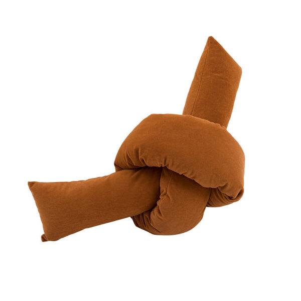 Povlak Hnědý uzel polštář [včetně jádra]; - Obrázek 1