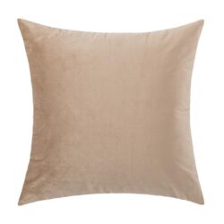 Povlak Sametový hladký béžový, 45 x 45cm
