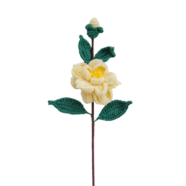 Kamélie Jedna žlutá kamélie (hotová) - Obrázek 4