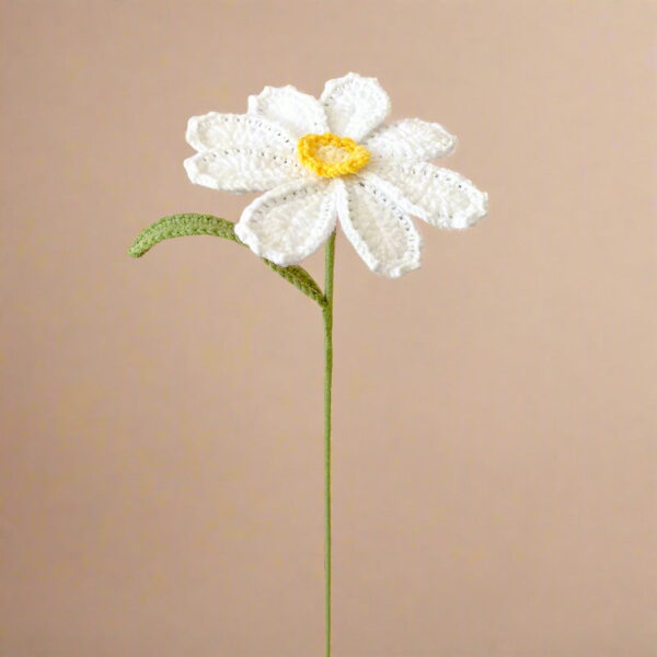 Háčkované Květiny Gerbera - Obrázek 1