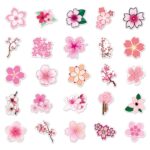 Samolepky Růžové květy Sakura 50ks - 50 odlišných samolepek - Obrázek 3