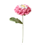 Háčkované Květiny Pivoňka - gradientní růžová - Obrázek 2