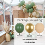 Avokádově zelený retro barevný balonek - Obrázek 4