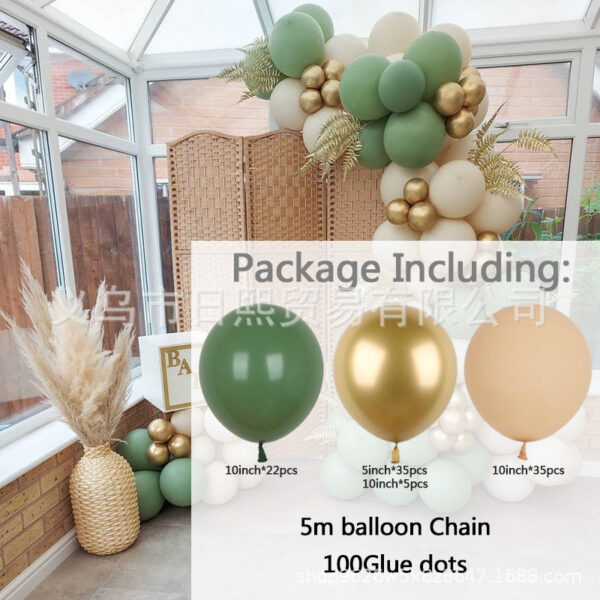 Avokádově zelený retro barevný balonek - Obrázek 4