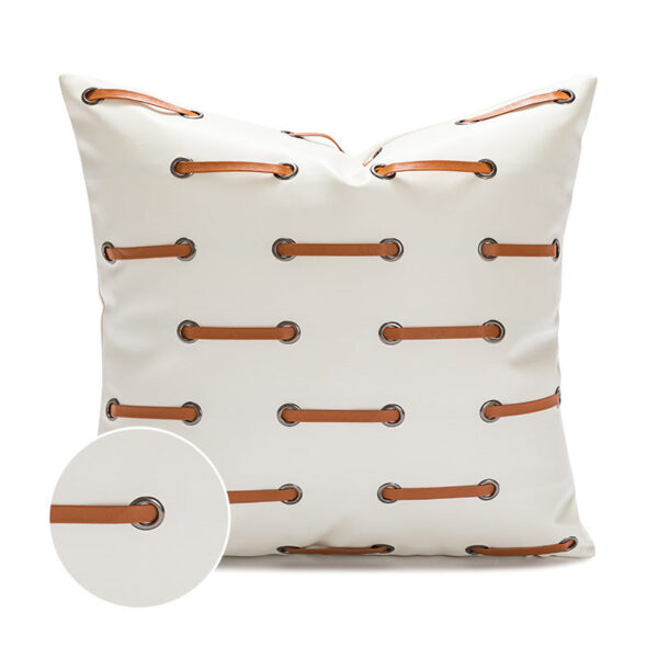 Povlak Bílá -tkaničky 45*45cm [jádro není součástí dodávky]. - Obrázek 1