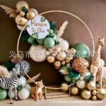 Nový Vintage zelený balónkový řetěz