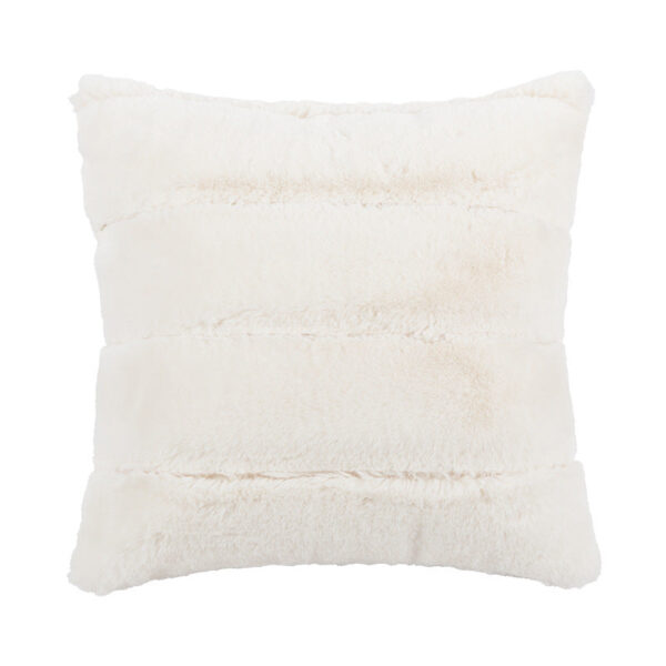 Povlak Polštář z králičí kožešiny béžový; 45*45cm - Obrázek 1