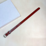 Kožený obojek pro psy s tlapkami 1.5cm, délka 38cm - Obrázek 4