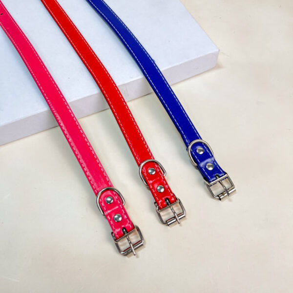 Kožený obojek 2x34-40 cm - Obrázek 2