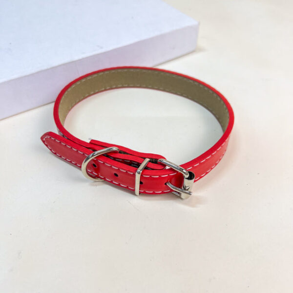 Kožený obojek 2x34-40 cm - Obrázek 4