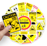 Samolepky Výstražné značení 50ks - 50 odlišných samolepek - Obrázek 2