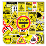 Samolepky Výstražné značení 50ks - 50 odlišných samolepek