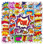 Samolepky Boom 50ks - 50 odlišných samolepek - Obrázek 7