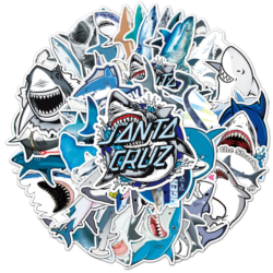 Samolepky Žralok 50ks - 50 odlišných samolepek