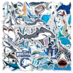 Samolepky Žralok 50ks - 50 odlišných samolepek - Obrázek 4