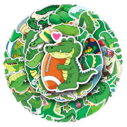 Samolepky Krokodýl 50ks - 50 odlišných samolepek