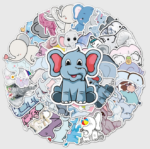 Samolepky Slon 50ks - 50 odlišných samolepek - Obrázek 5