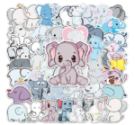 Samolepky Slon 50ks - 50 odlišných samolepek - Obrázek 2