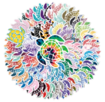 Samolepky Želva 50ks - 50 odlišných samolepek