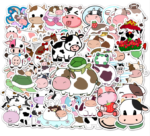 Samolepky Kráva 50ks - 50 odlišných samolepek - Obrázek 2