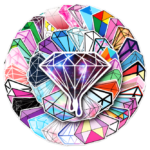Samolepky Diamant 50ks - 50 odlišných samolepek