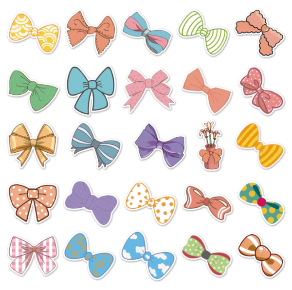 Samolepky Mašle 50ks - 50 odlišných samolepek - Obrázek 5