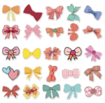 Samolepky Mašle 50ks - 50 odlišných samolepek - Obrázek 4