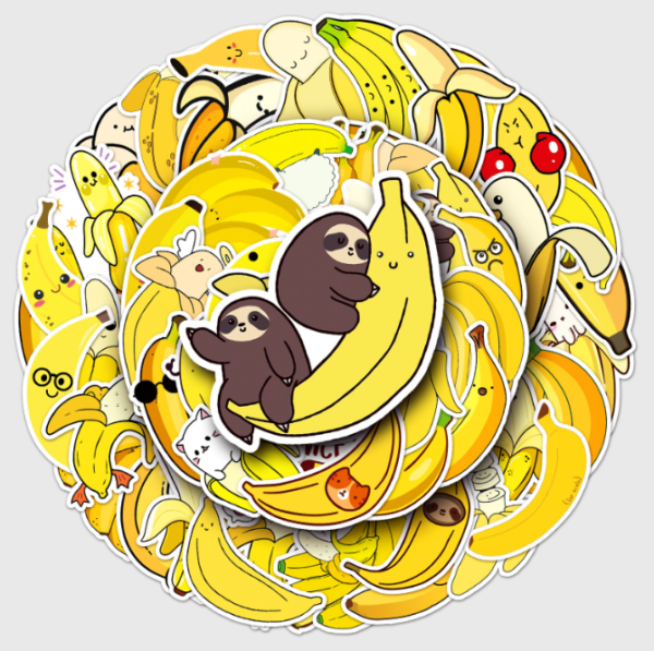 Samolepky Banán 50ks - 50 odlišných samolepek - Obrázek 6