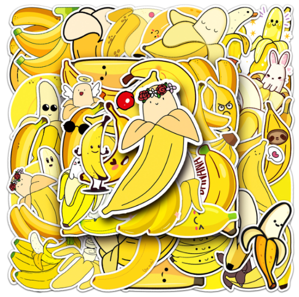 Samolepky Banán 50ks - 50 odlišných samolepek - Obrázek 5