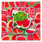 Samolepky Meloun 50ks - 50 odlišných samolepek - Obrázek 6