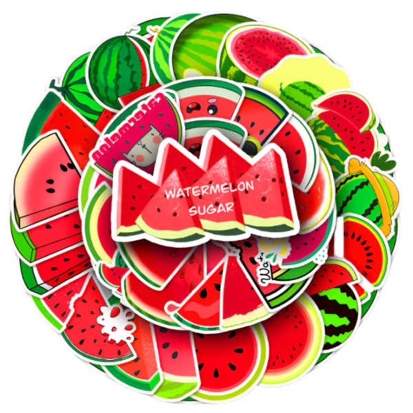 Samolepky Meloun 50ks - 50 odlišných samolepek - Obrázek 1