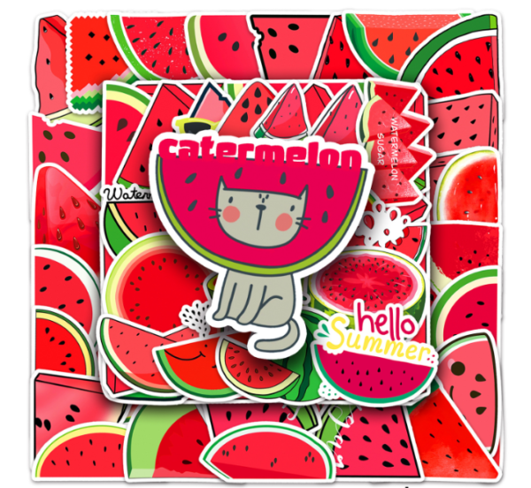 Samolepky Meloun 50ks - 50 odlišných samolepek - Obrázek 3