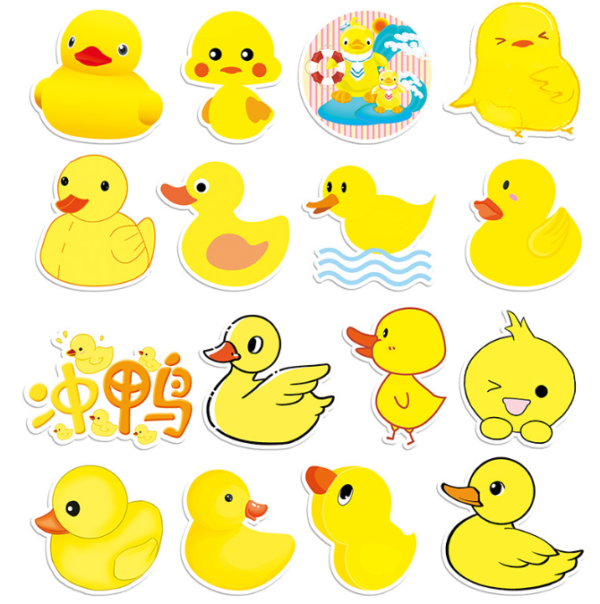 Samolepky Kachna 50ks - 50 odlišných samolepek - Obrázek 4