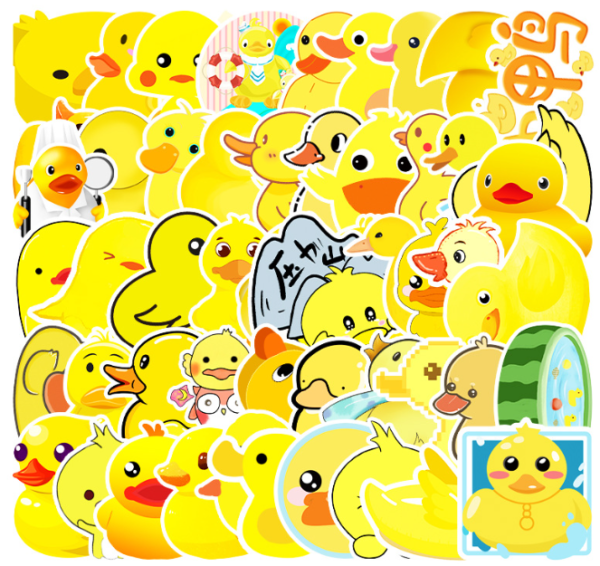 Samolepky Kachna 50ks - 50 odlišných samolepek - Obrázek 2