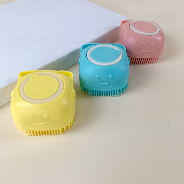 Čisticí kartáč silikonový pro mazlíčky na šampon 8x 7,5 cm - Obrázek 2